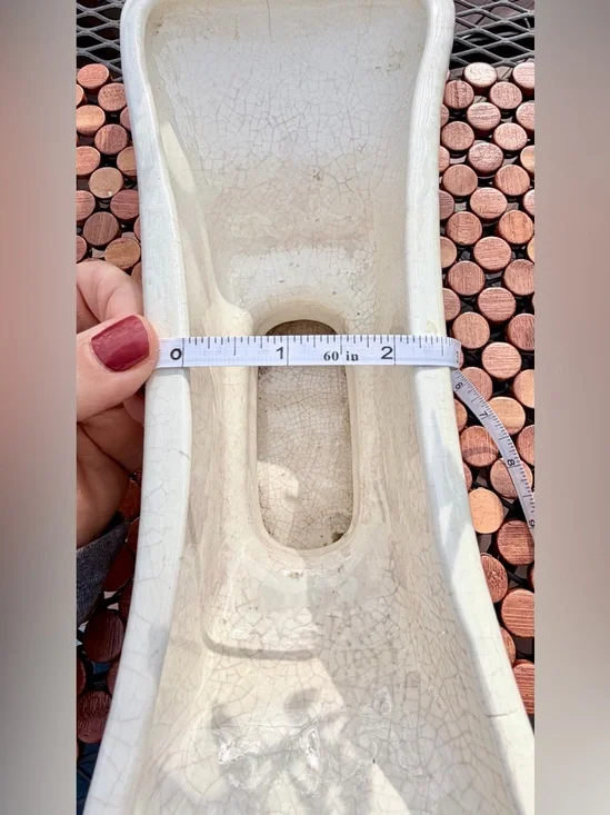 🪴 Vintage Ceramic Green Footed Planter (Possibly Unstamped McCoy), c. 1950-60 - Picture 10 of 10